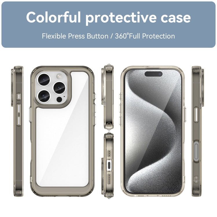 For iPhone 16 Pro Colorful Series Acrylic + TPU Phone Case