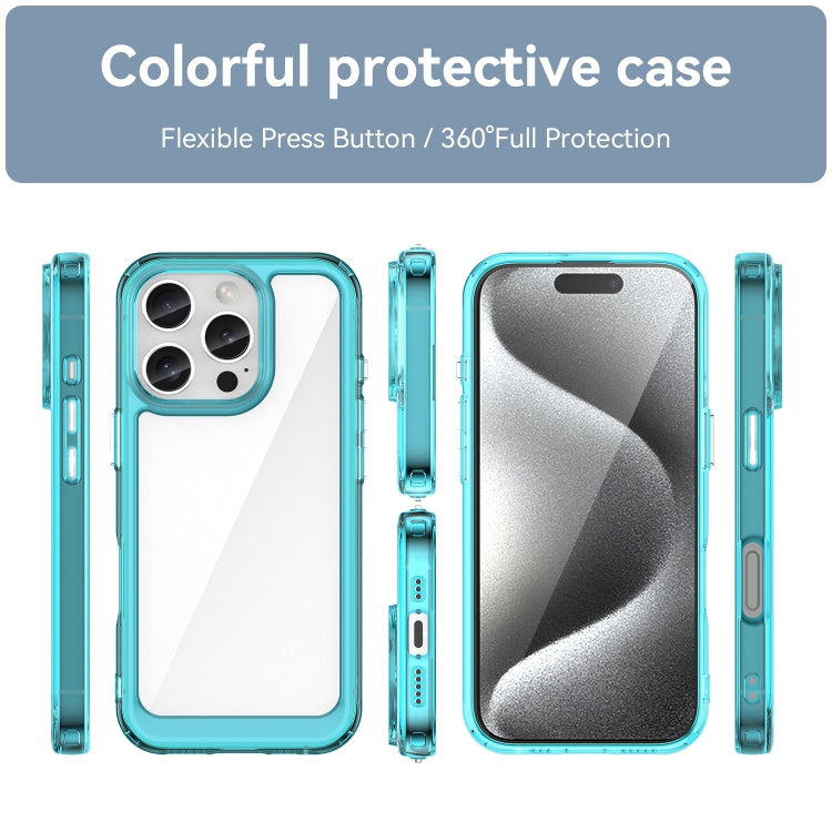 For iPhone 16 Pro Colorful Series Acrylic + TPU Phone Case