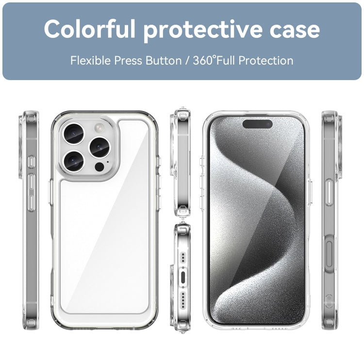 For iPhone 16 Pro Colorful Series Acrylic + TPU Phone Case