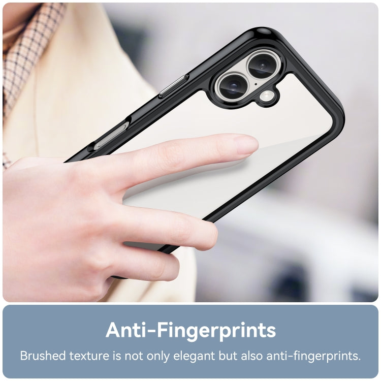 For iPhone 16 Plus Colorful Series Acrylic + TPU Phone Case