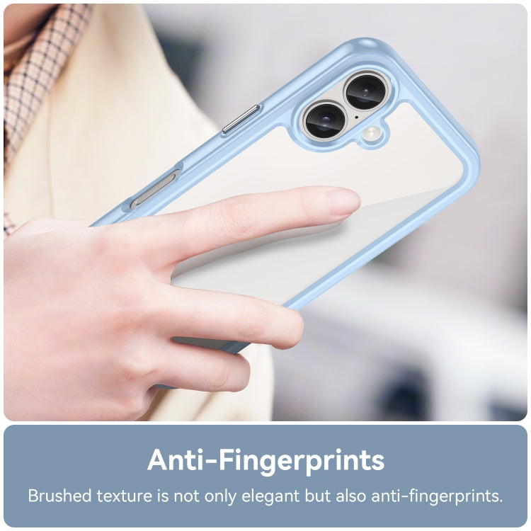 For iPhone 16 Plus Colorful Series Acrylic + TPU Phone Case