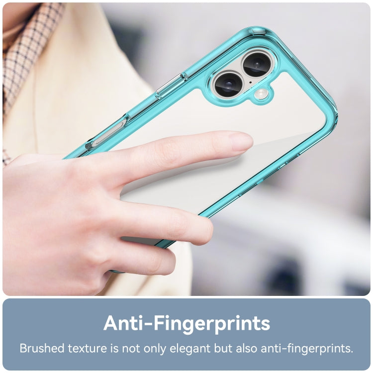 For iPhone 16 Plus Colorful Series Acrylic + TPU Phone Case
