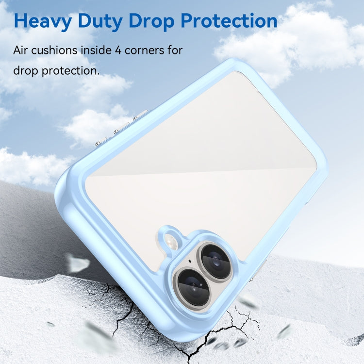 For iPhone 16 Colorful Series Acrylic + TPU Phone Case