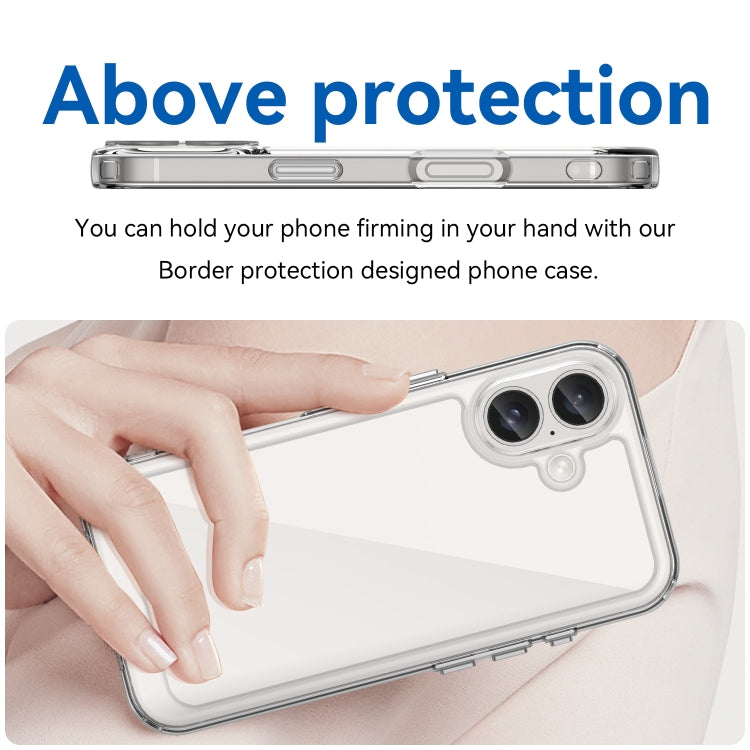 For iPhone 16 Colorful Series Acrylic + TPU Phone Case