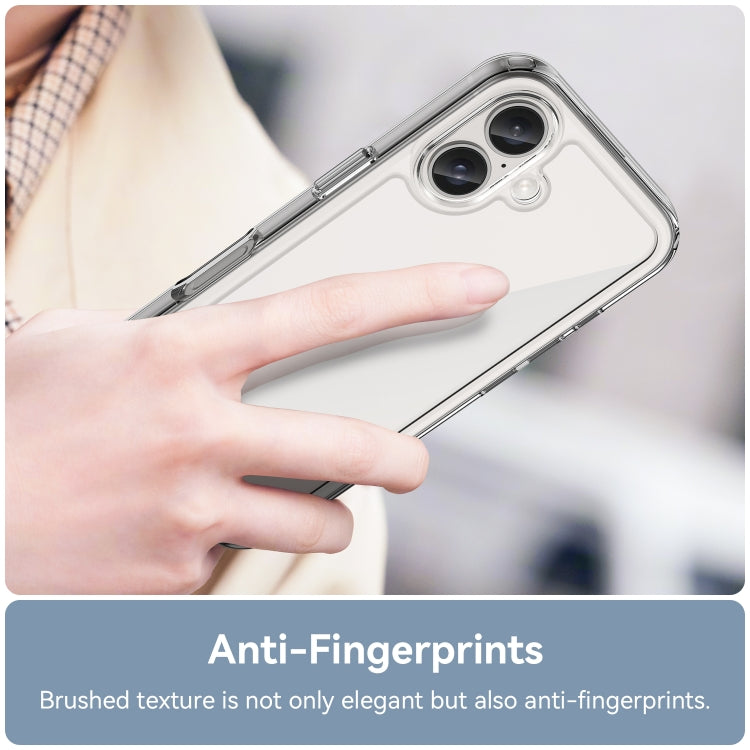 For iPhone 16 Colorful Series Acrylic + TPU Phone Case