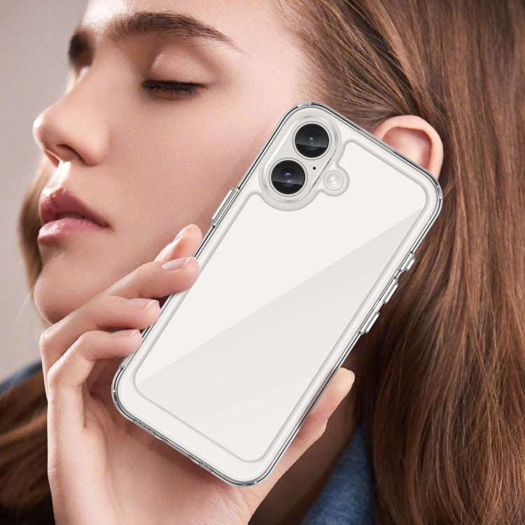 For iPhone 16 Colorful Series Acrylic + TPU Phone Case