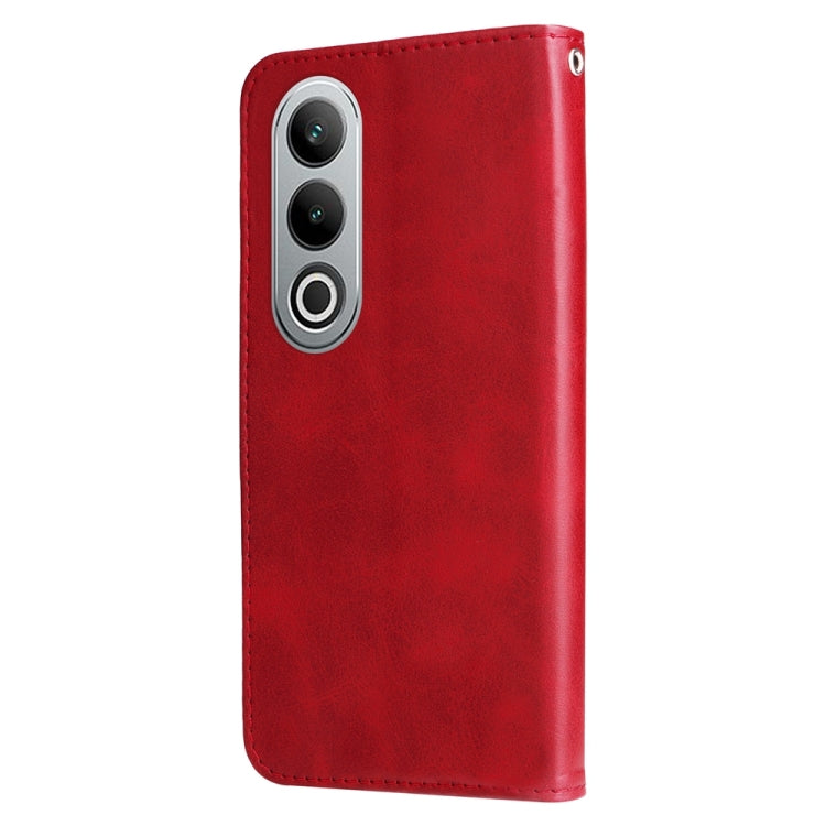 For OPPO K12 Fashion Calf Texture Zipper Leather Phone Case