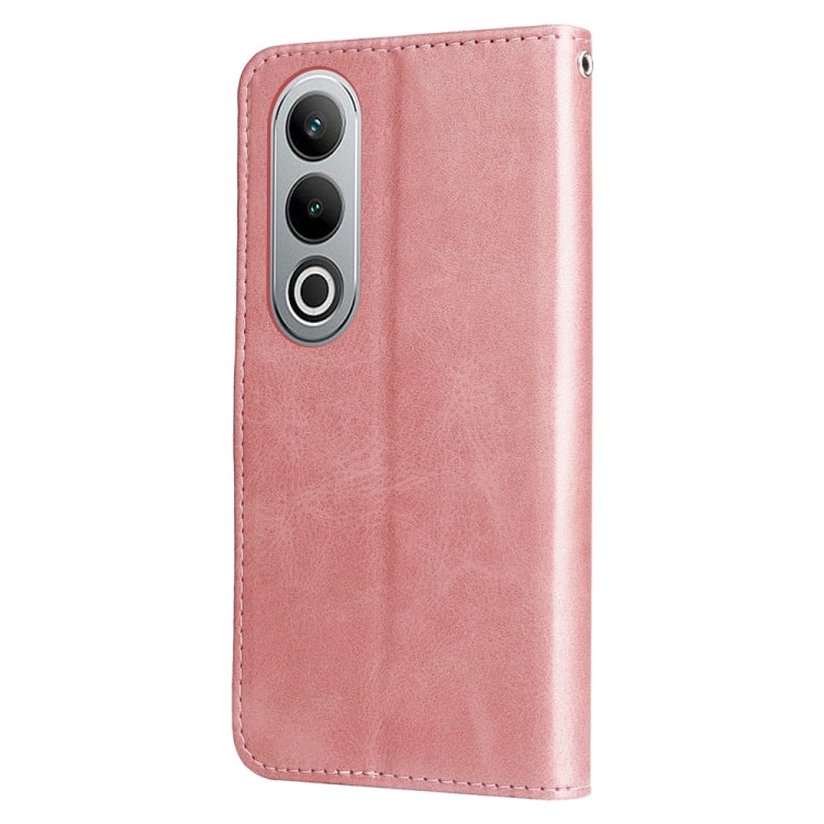For OPPO K12 Fashion Calf Texture Zipper Leather Phone Case