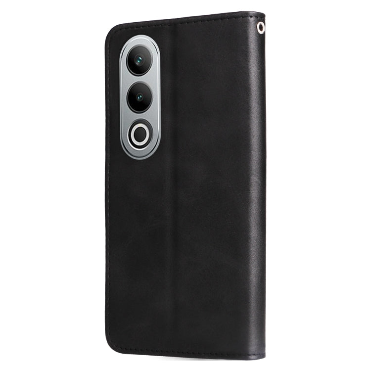For OPPO K12 Fashion Calf Texture Zipper Leather Phone Case