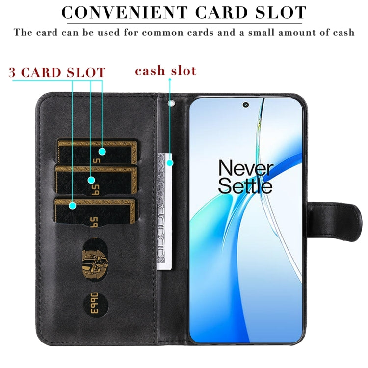 For OPPO K12 Fashion Calf Texture Zipper Leather Phone Case