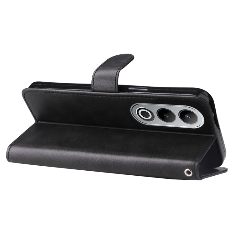 For OPPO K12 Fashion Calf Texture Zipper Leather Phone Case