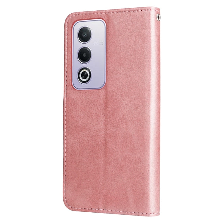For OPPO A3 Pro 5G Global / India Fashion Calf Texture Zipper Leather Phone Case