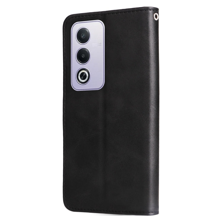 For OPPO A3 Pro 5G Global / India Fashion Calf Texture Zipper Leather Phone Case