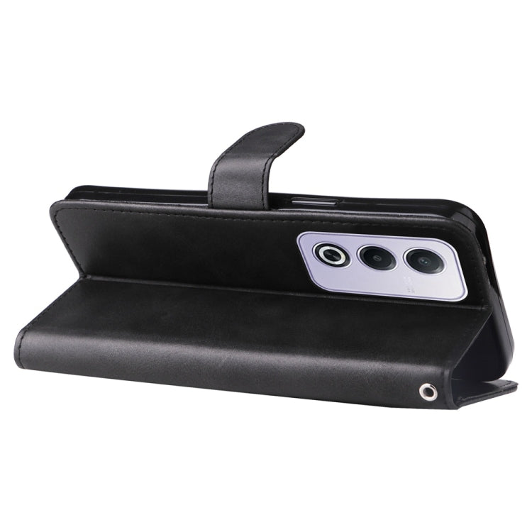 For OPPO A3 Pro 5G Global / India Fashion Calf Texture Zipper Leather Phone Case