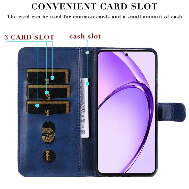 For OPPO A3 Pro 5G Global / India Fashion Calf Texture Zipper Leather Phone Case