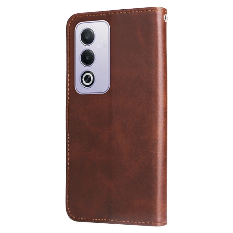 For OPPO A3 Pro 5G Global / India Fashion Calf Texture Zipper Leather Phone Case