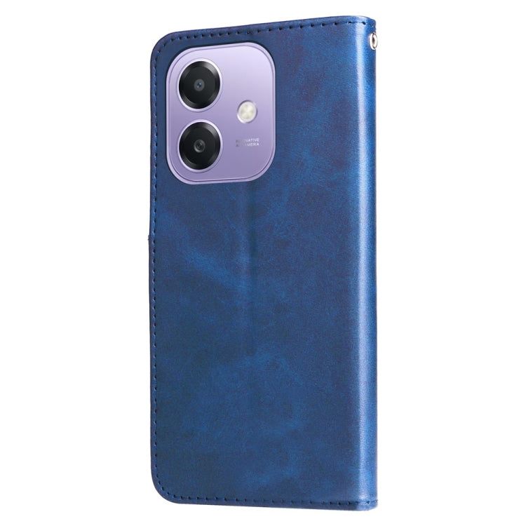 For OPPO A5x 4G / 5G / A3x 4G / 5G India Fashion Calf Texture Zipper Leather Phone Case