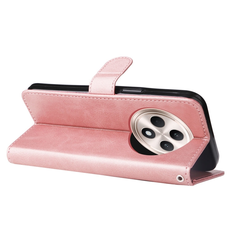 For OPPO Reno12 F 4G Fashion Calf Texture Zipper Leather Phone Case