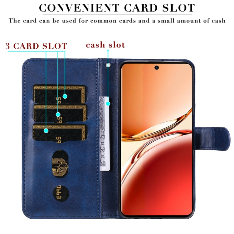 For OPPO Reno12 F 4G Fashion Calf Texture Zipper Leather Phone Case
