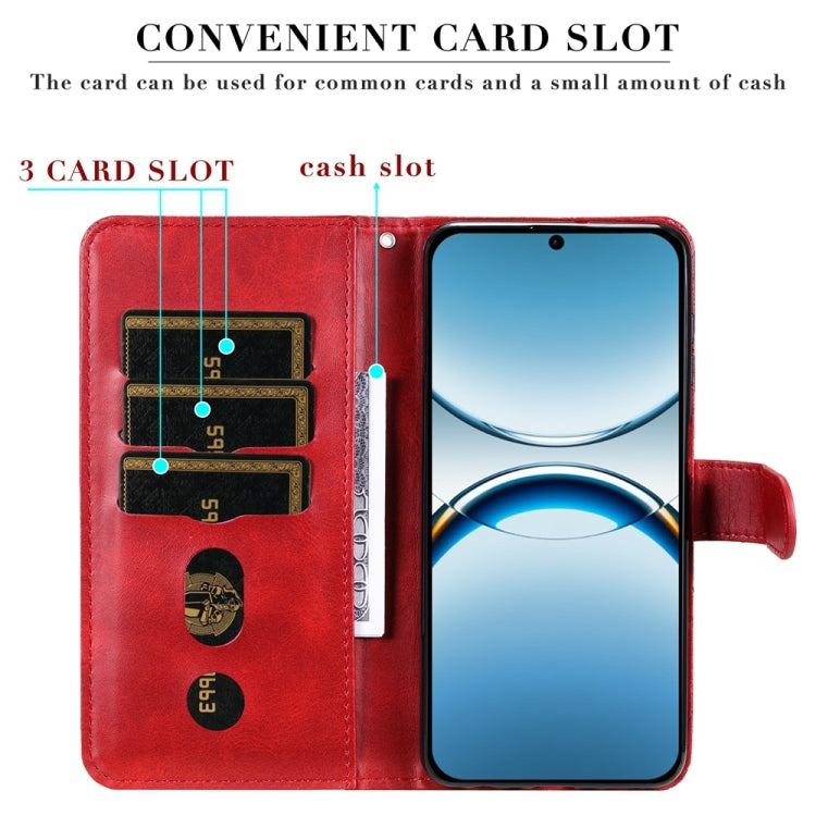 For OPPO Find X8 Fashion Calf Texture Zipper Leather Phone Case