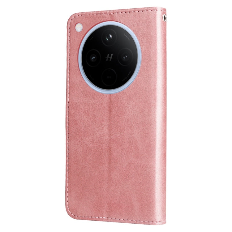 For OPPO Find X8 Fashion Calf Texture Zipper Leather Phone Case