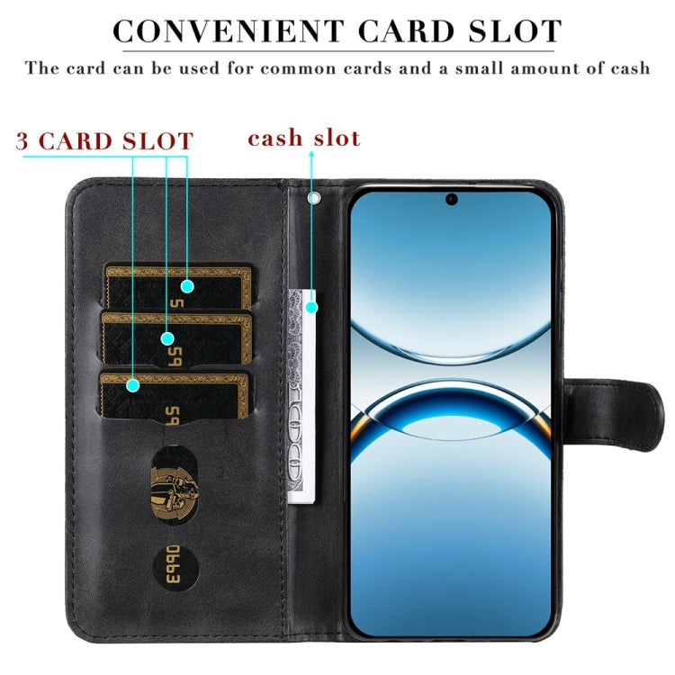 For OPPO Find X8 Fashion Calf Texture Zipper Leather Phone Case