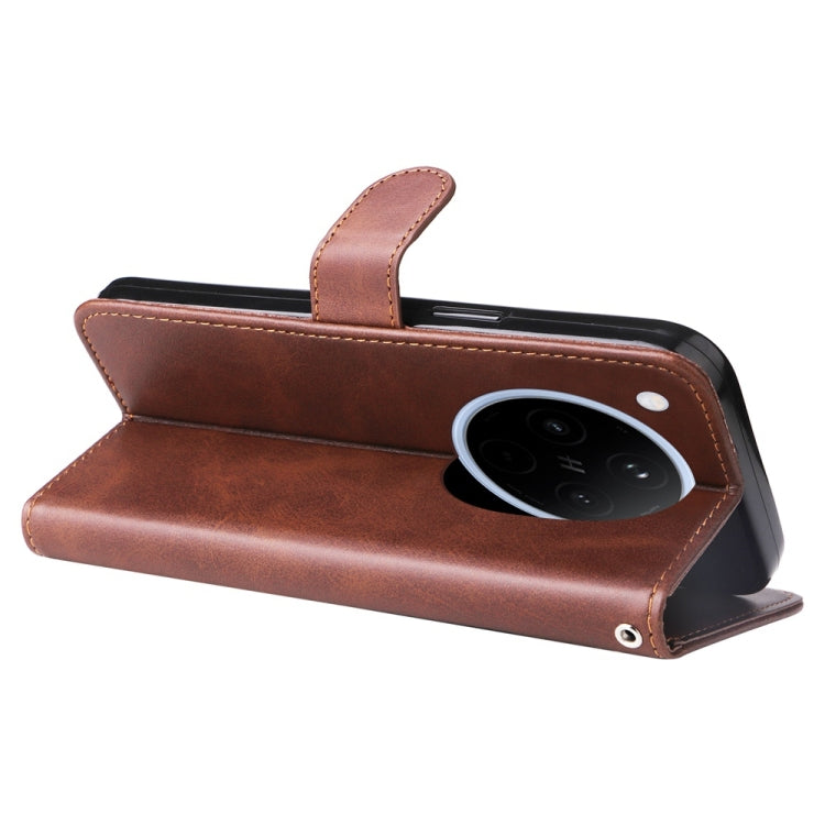 For OPPO Find X8 Fashion Calf Texture Zipper Leather Phone Case