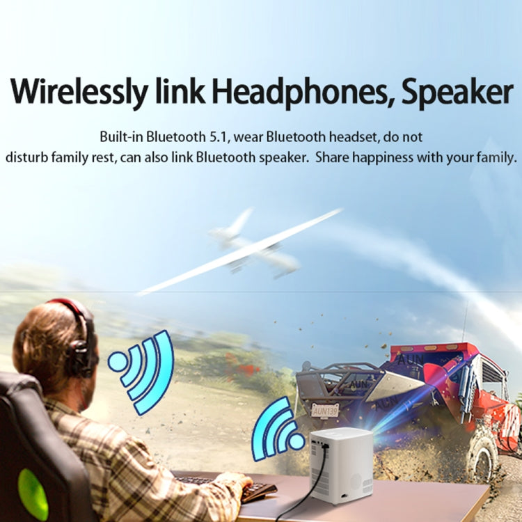 AUN A001 Pro 4K Android TV Home Theater Portable LED Projector Game Beamer