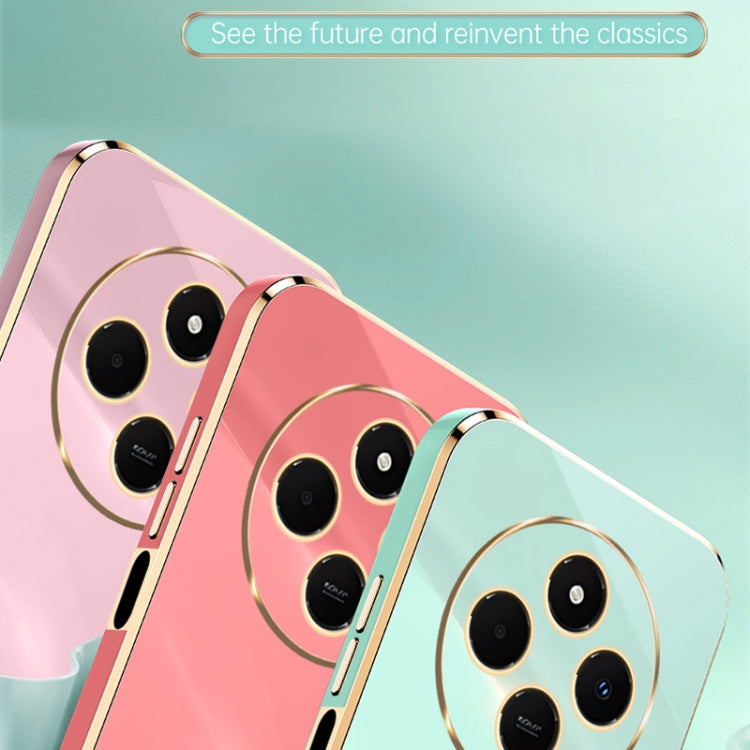 For Redmi 14 4G XINLI Straight Edge 6D Electroplate TPU Phone Case