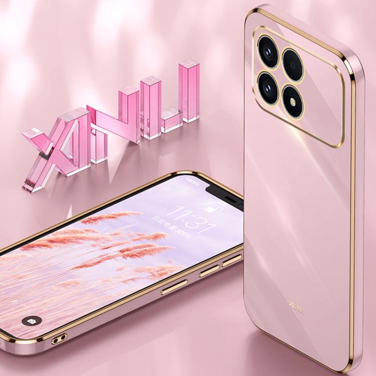 For Redmi K90 / Poco F8 Pro XINLI Straight Edge 6D Electroplate TPU Phone Case