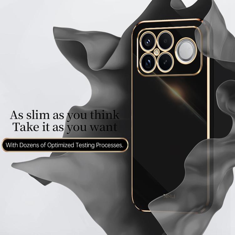 For Redmi K90 Pro Max / Poco F8 Ultra XINLI Straight Edge 6D Electroplate TPU Phone Case