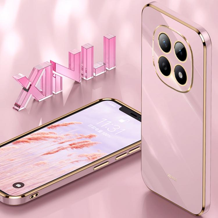 For Redmi Note 15 4G Global 164mm XINLI Straight Edge 6D Electroplate TPU Phone Case