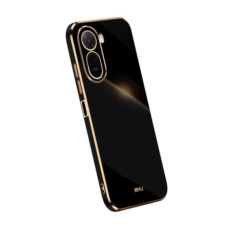 For Redmi A7 Pro 4G/5G 171mm / Poco C85x 5G XINLI Straight Edge 6D Electroplate TPU Phone Case