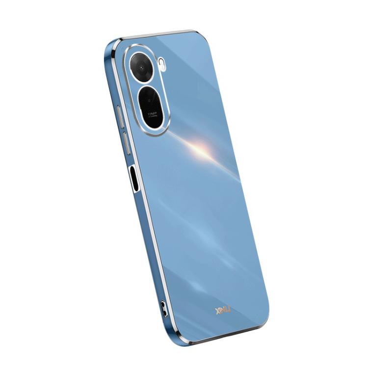 For Redmi A7 Pro 4G/5G 171mm / Poco C85x 5G XINLI Straight Edge 6D Electroplate TPU Phone Case