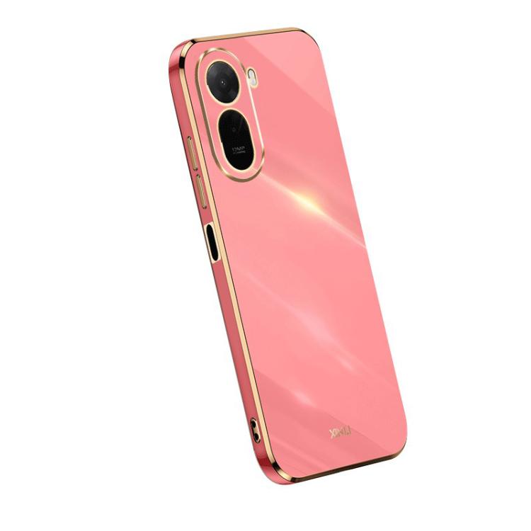 For Redmi A7 Pro 4G/5G 171mm / Poco C85x 5G XINLI Straight Edge 6D Electroplate TPU Phone Case