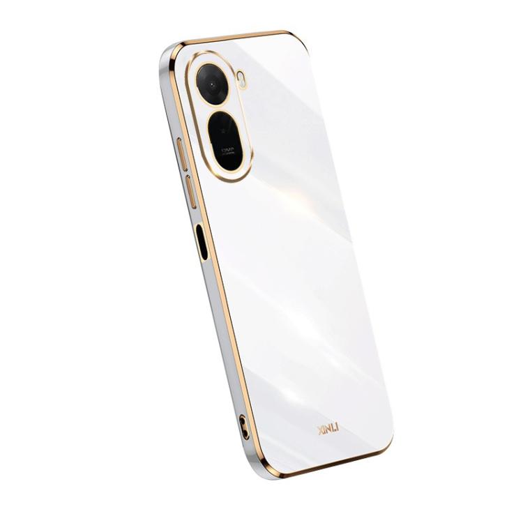 For Redmi A7 Pro 4G/5G 171mm / Poco C85x 5G XINLI Straight Edge 6D Electroplate TPU Phone Case