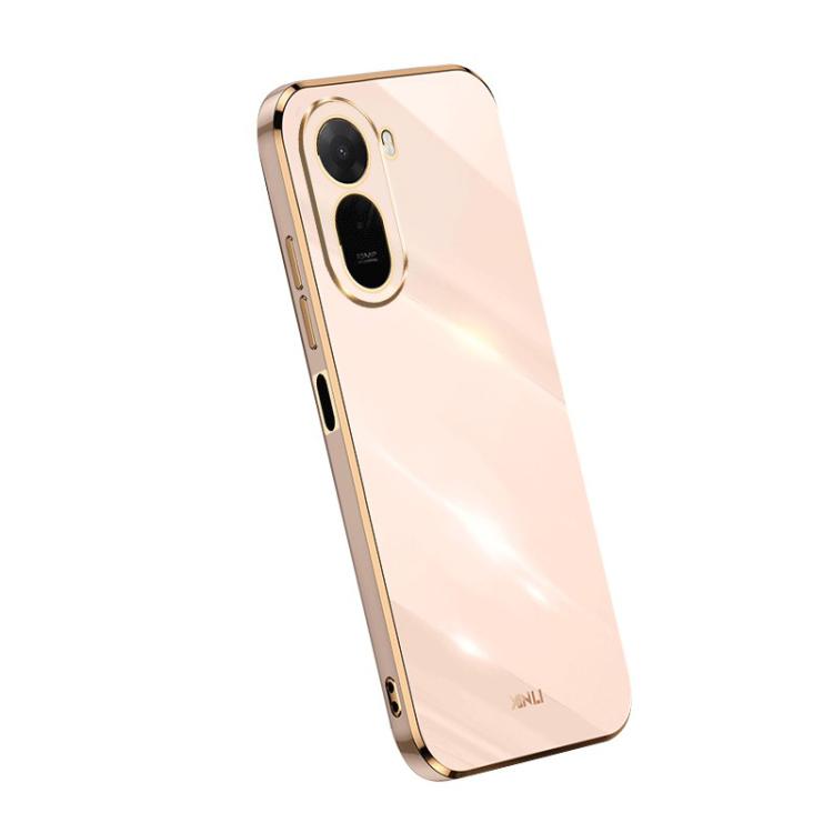 For Redmi A7 Pro 4G/5G 171mm / Poco C85x 5G XINLI Straight Edge 6D Electroplate TPU Phone Case