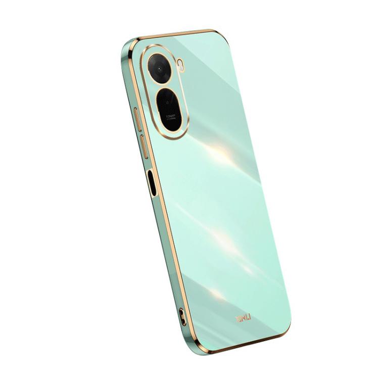 For Redmi A7 Pro 4G/5G 171mm / Poco C85x 5G XINLI Straight Edge 6D Electroplate TPU Phone Case