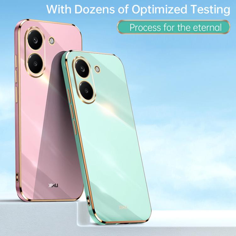 For Redmi Turbo 5 5G/Poco X8 Pro 5G XINLI Straight Edge 6D Electroplate TPU Phone Case