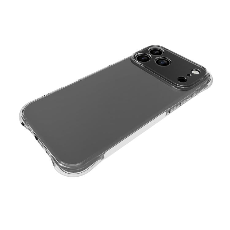 For iPhone 17 Pro Max Shockproof Non-slip Thickening TPU Phone Case - Transparent