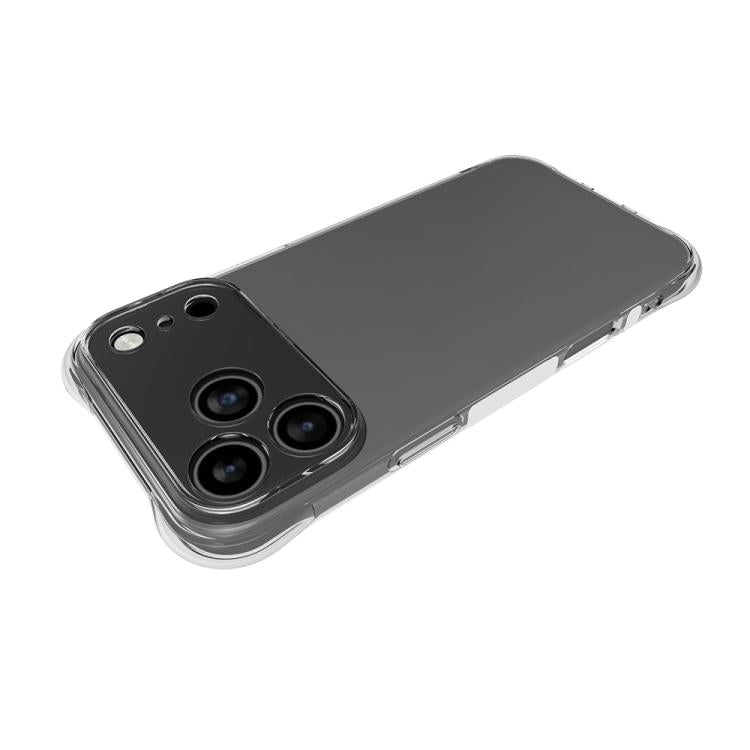 For iPhone 17 Pro Max Shockproof Non-slip Thickening TPU Phone Case - Transparent