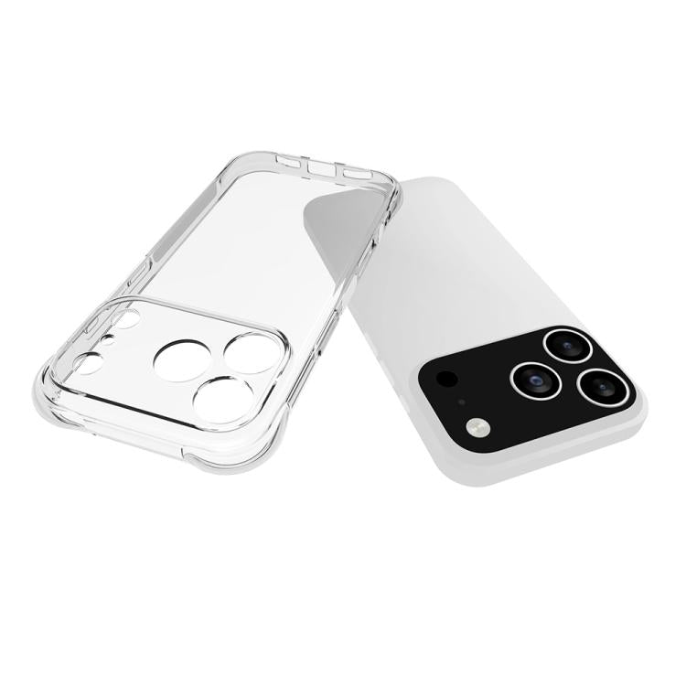 For iPhone 17 Pro Shockproof Non-slip Thickening TPU Phone Case - Transparent
