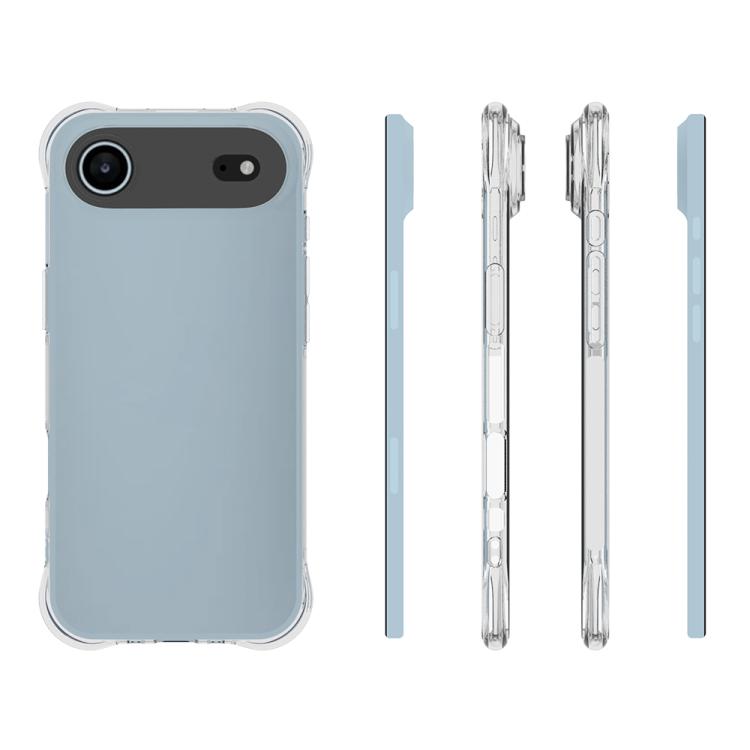 For iPhone Air Shockproof Non-slip Thickening TPU Phone Case - Transparent