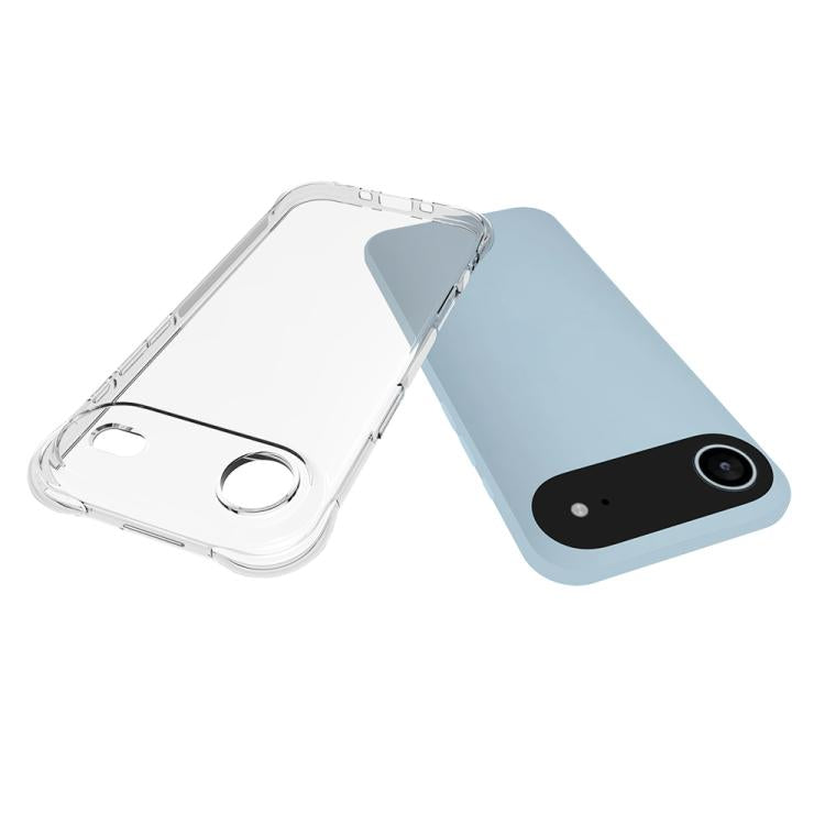 For iPhone Air Shockproof Non-slip Thickening TPU Phone Case - Transparent