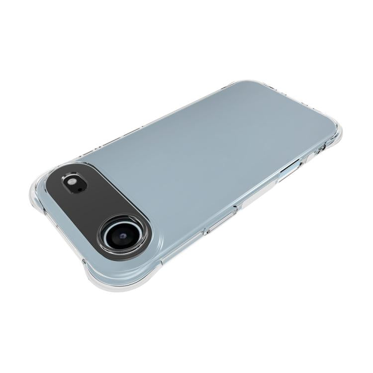 For iPhone Air Shockproof Non-slip Thickening TPU Phone Case - Transparent