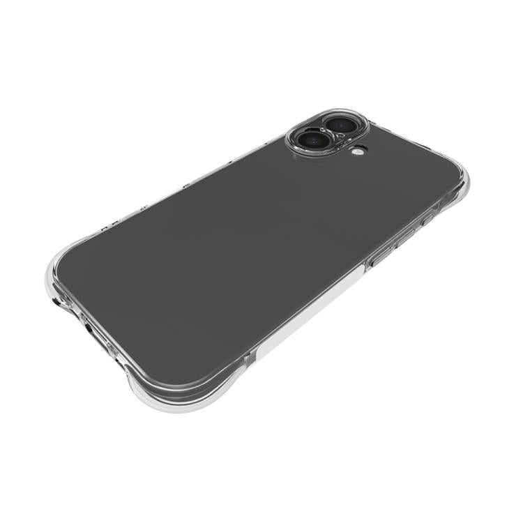 For iPhone 17 Shockproof Non-slip Thickening TPU Phone Case - Transparent