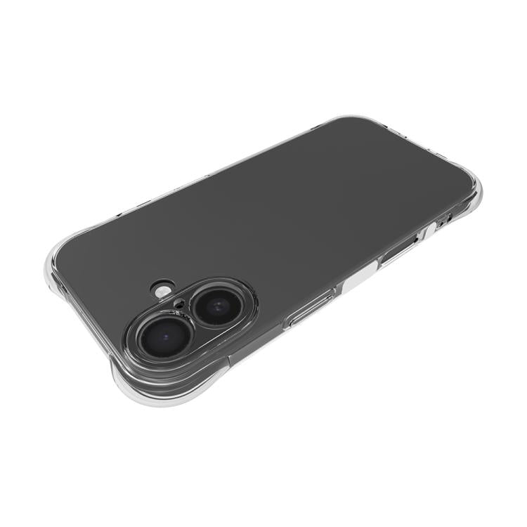 For iPhone 17 Shockproof Non-slip Thickening TPU Phone Case - Transparent