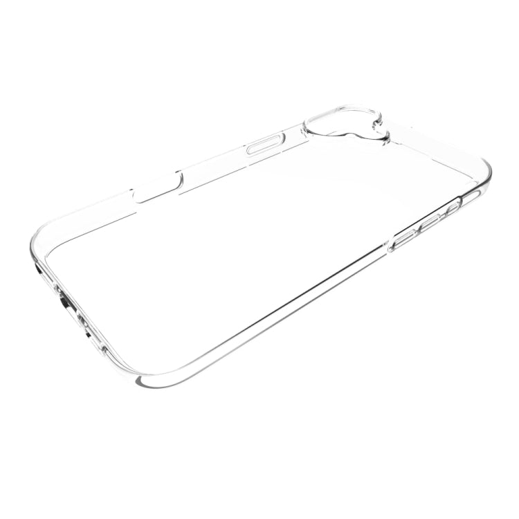 For iPhone 16 Plus Waterproof Texture TPU Phone Case - Transparent