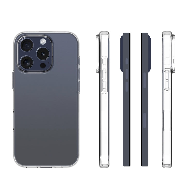For iPhone 16 Pro Waterproof Texture TPU Phone Case - Transparent