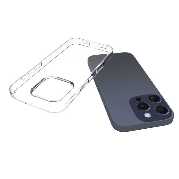 For iPhone 16 Pro Waterproof Texture TPU Phone Case - Transparent